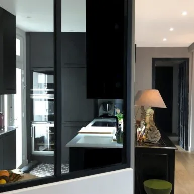 Cuisine fonctionnelle et lumineuse Paris 9ème - Nathalie Simonneau architecte intérieur